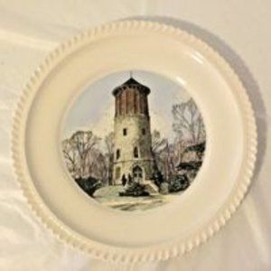 Rare Vintage Commemorative Hand Colored Plate #30 WATER TOWER Western Springs IL